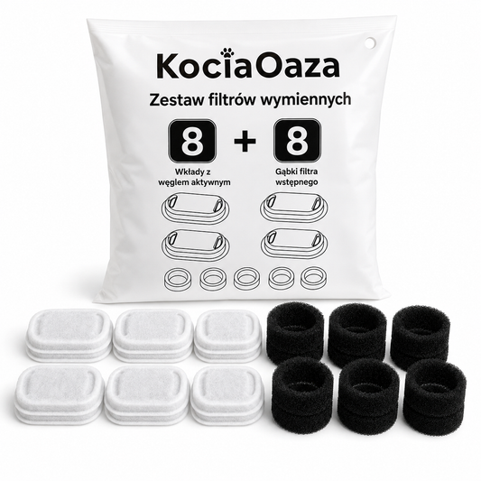 8 Filtrów do fontanny - KociaOaza™
